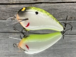 Black Label Balsa - Ricochet - Custom Balsa Crankbait - Piebald Plemmons Color