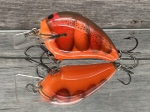 Black Label Balsa - Wreck Jr. - Custom Balsa Squarebill Crankbait - Crush Craw Color