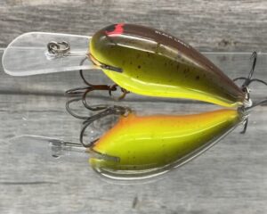 Black Label Balsa - Rock Hound - Custom Balsa Crankbait - Chartreuse Root Beer Color