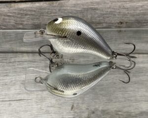 Black Label Balsa - Rattling Wreck - Signature Series Custom Balsa Squarebill - Foiled American Shad - Zoom WEC E-1