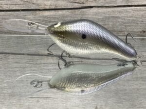 Black Label Balsa - 300 Proof Signature Series - Custom Balsa Crankbait - Foiled American Shad Color