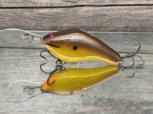 Black Label Balsa - 300 Proof - Custom Balsa Crankbait - Spicy Mustard Color