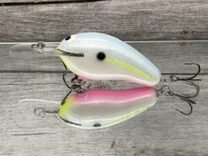Black Label Balsa - Prowler MR - Custom Balsa Crankbait - Sexy Flamingo Color