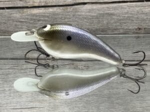Black Label Balsa - Slim Series - Custom Balsa Crankbait - American Shad Color