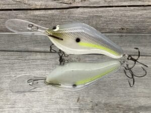 Black Label Balsa - 300 Proof - Custom Balsa Crankbait - Chartreuse Shad Color