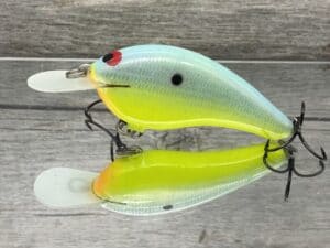 Black Label Balsa - Slim Series - Custom Balsa Crankbait - Candy Dolphin Color