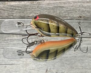 Black Label Balsa - Rock Hound - Custom Balsa Crankbait - Phantom Green Craw Color
