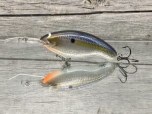 Black Label Balsa - Tapout Jr - Signature Series Custom Balsa Crankbait - Foiled Threadfin Shad Color