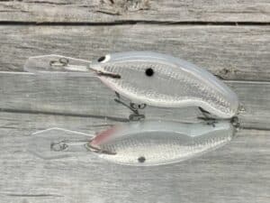 Black Label Balsa - Tapout Jr - Signature Series Custom Balsa Crankbait - Foiled Grey Back Color