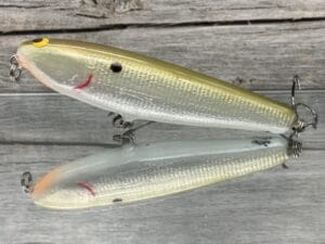 Black Label Balsa - Law Dawg - Signature Series Custom Balsa Topwater- Foiled Olive Shad Color