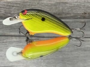 Black Label Balsa - Hickster - Balsa Crankbait - Chartreuse Black Back - Zoom WEC Hicky