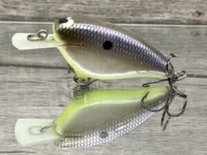 Black Label Balsa - Bacon - Balsa Crankbait - American Shad Chartreuse Belly Color