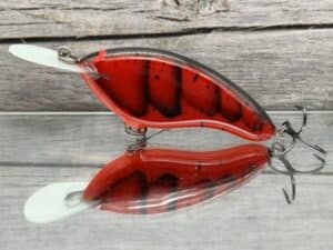 Black Label Balsa - The .38 - Balsa Crankbait - Fire Craw Color