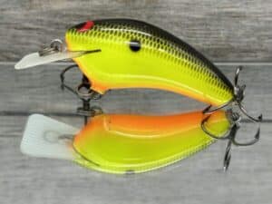 Black Label Balsa - Speedy - Hybrid Squarebill Crankbait - Chartreuse Black Back Color