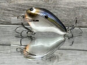 Black Label Balsa - Runt- Custom Balsa Crankbait - Threadfin Shad Pearl Color