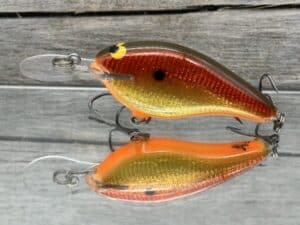 Black Label Balsa - Shiver 7 Signature Series - Custom Balsa Crankbait - Foiled Simple Craw Color