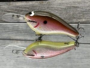 Black Label Balsa - Shiver 7 Signature Series - Custom Balsa Crankbait - Foiled Tomato Shad Color