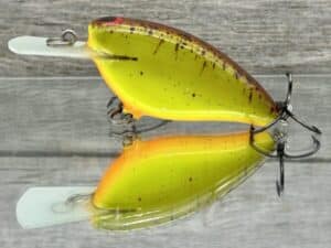 Black Label Balsa - Bacon MR - Balsa Crankbait - Chartreuse Root Beer Color