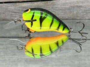 Black Label Balsa - Rumble MR - Custom Balsa Crankbait - Fire Tiger Color