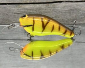 Black Label Balsa - K II SR - Custom Balsa Crankbait - Spring Tiger Color