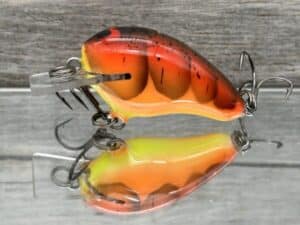 Black Label Balsa - Runt- Custom Balsa Crankbait - 3 Alarm Craw Color