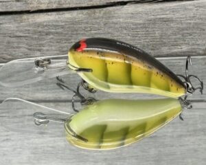 Black Label Balsa - Rock Hound - Custom Balsa Crankbait - Bone Craw Color