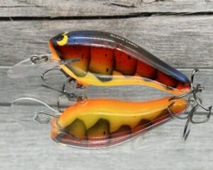 Black Label Balsa - K II SR - Custom Balsa Crankbait - Spring Craw Color