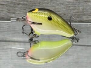 Black Label Balsa - Runt- Custom Balsa Crankbait - Bone Shad Color