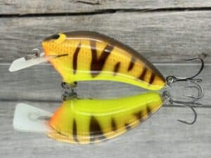 Black Label Balsa - Speedy - Hybrid Squarebill Crankbait - Spring Tiger Color