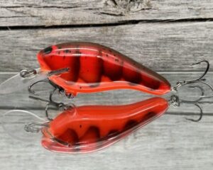 Black Label Balsa - K II SR - Custom Balsa Crankbait - Delta Craw Color