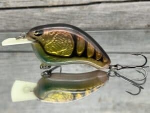 The Lure Forge - The Twenty-2 Rattling Squarebill Crankbait - Natural Craw Color