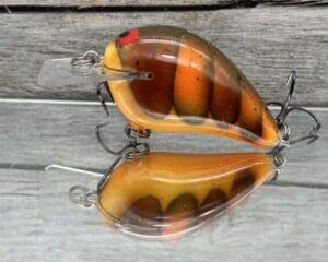 Black Label Balsa - Wreck Jr. - Custom Balsa Squarebill Crankbait - Fall Craw Color