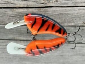 Black Label Balsa - Hickster MR- Balsa Crankbait - Red Tiger Color