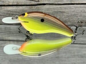Black Label Balsa - Slim Series - Custom Balsa Crankbait - River Bream Color