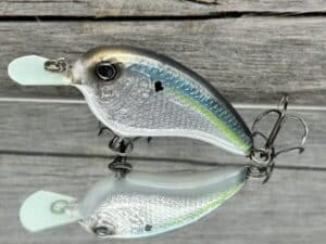 The Lure Forge - Flatside Mini - Balsa Crankbait - Threadfin Shad Color