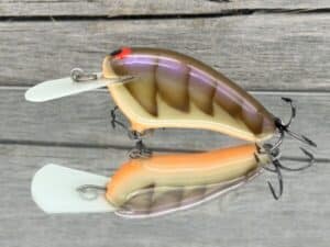 Black Label Balsa - Hickster MR- Balsa Crankbait - Violet Craw Color