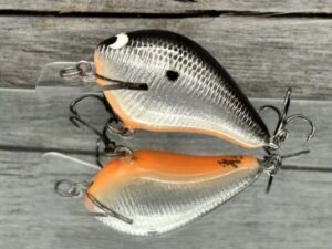 Black Label Balsa - Wreck Signature Series Crankbait - Silver Foil Orange Belly Color - Zoom WEC E-1