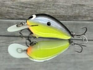 Black Label Balsa - Fat Little Cliffie - Custom Balsa Crankbait - Chartreuse Magic Color