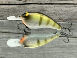 Black Label Balsa - Slim Signature Series Balsa Crankbait - Foiled Perch Color