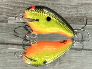 Black Label Balsa - Runt- Signature Series - Custom Balsa Crankbait - Sun Granny Color