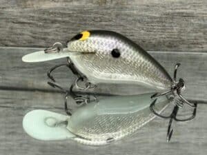 Black Label Balsa - Fat Little Cliffie - Custom Balsa Crankbait - Gizzard Shad Foil Color
