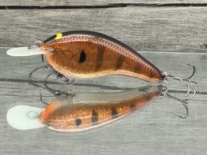 Black Label Balsa - Slim Signature Series Balsa Crankbait - Foiled Copper Gill Color
