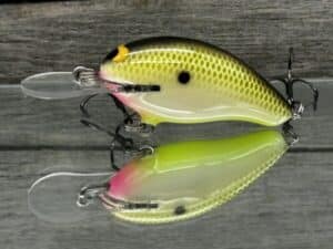 Black Label Balsa - Badger - Custom Balsa Crankbait - Bone Shad Color