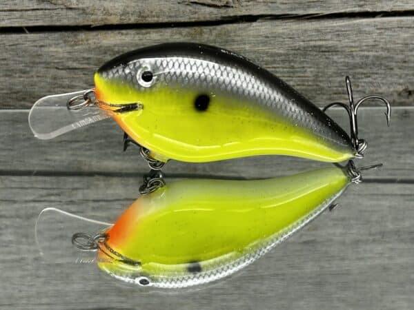 Black Label Balsa - Seducer - Custom Balsa Crankbait - Chartreuse Magic color
