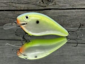Black Label Balsa - Seducer - Custom Balsa Crankbait - Citrus Candy color