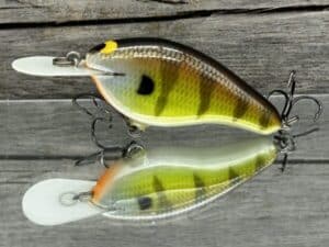 Black Label Balsa - Fat Flat - Custom Balsa Crankbait - Bold Bluegill color