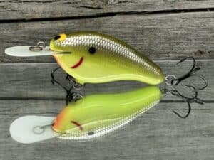 Black Label Balsa - Fat Flat - Custom Balsa Crankbait - Moon Shine color