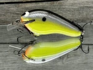 Black Label Balsa - Prowler Flat - Custom Balsa Squarebill Crankbait - Chartreuse Magic color
