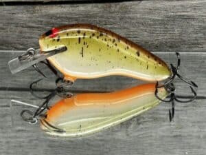 Black Label Balsa - Prowler Flat - Custom Balsa Squarebill Crankbait - Root Beer color