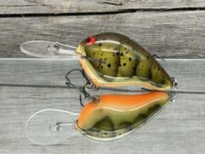Black Label Balsa - Wreck Deep - Custom Balsa Crankbait - Phantom Green Craw color